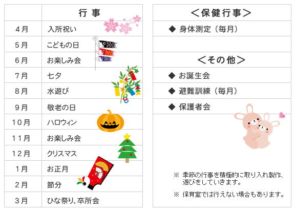 年間行事計画